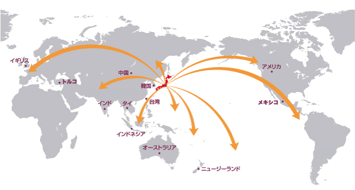 主なビジネスエリア　世界